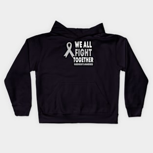 We All Fight Together Parkinson's Disease Awareness Kids Hoodie